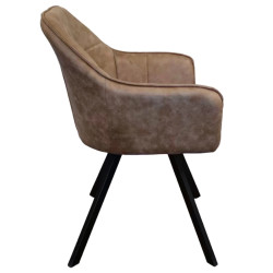 Стул Tempo Kondela Samanta (Grey-Brown/Black) Thumb