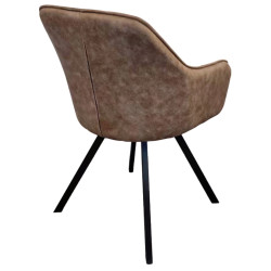 Стул Tempo Kondela Samanta (Grey-Brown/Black) Thumb