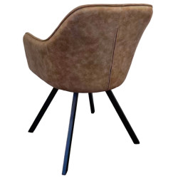 Стул Tempo Kondela Samanta (Grey-Brown/Black) Thumb