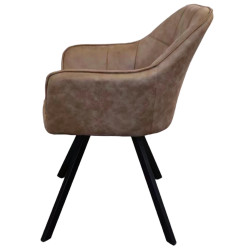 Стул Tempo Kondela Samanta (Grey-Brown/Black) Thumb