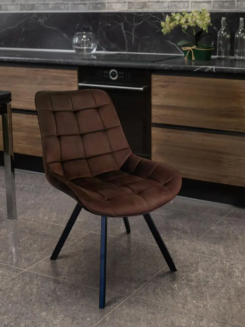 Стул Tempo Kondela Samira (Dark Brown/Black)