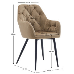 Стул Tempo Kondela Verio New (Beige) Thumb