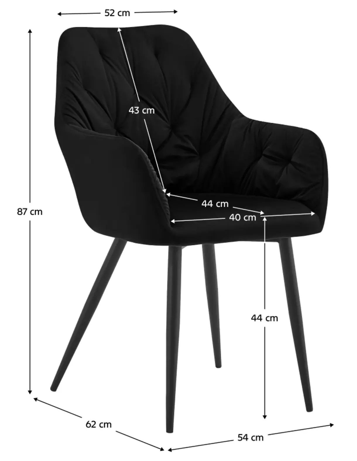 Стул Tempo Kondela Verio New (Black) - 4