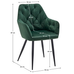 Стул Tempo Kondela Verio New (Dark Green) Thumb