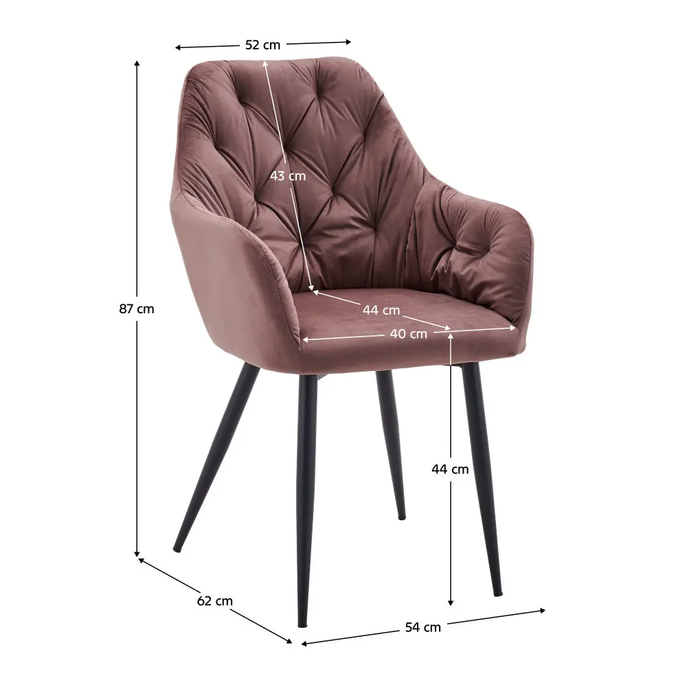 Стул Tempo Kondela Verio NEW (Dark Pink) - 2