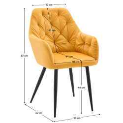 Scaun Tempo Kondela Verio New (Dark Yellow) Thumb