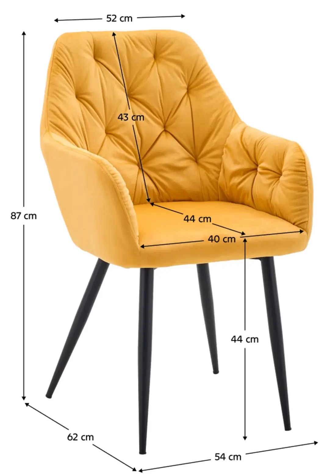 Scaun Tempo Kondela Verio New (Dark Yellow) - 3