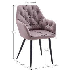 Scaun Tempo Kondela Verio New (Pink/Black) Thumb