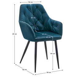Scaun Tempo Kondela Verio New (Turquoise) Thumb
