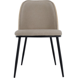 Scaun Tempo Kondela Vudia (Beige Brown/Natural/Black) Thumb