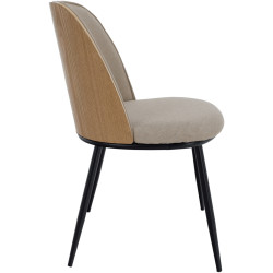 Scaun Tempo Kondela Vudia (Beige Brown/Natural/Black) Thumb