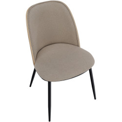 Scaun Tempo Kondela Vudia (Beige Brown/Natural/Black) Thumb