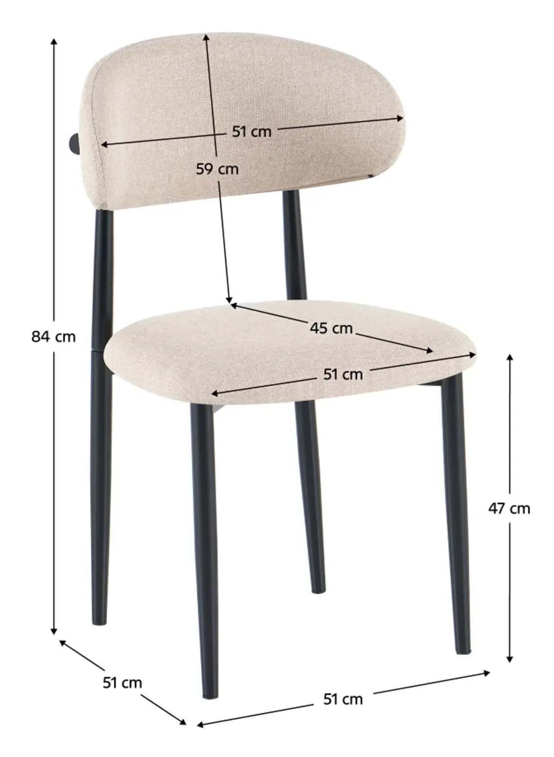 Scaun Tempo Kondela Zajda Typ 1 (Beige/Black) - 3