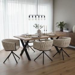 Scaun Tempo Kondela Zala (Beige/Black) Thumb