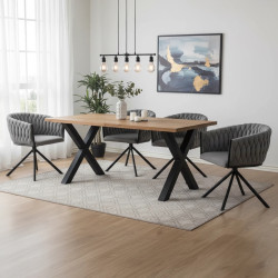 Стул Tempo Kondela Zala (Grey/Black) Thumb