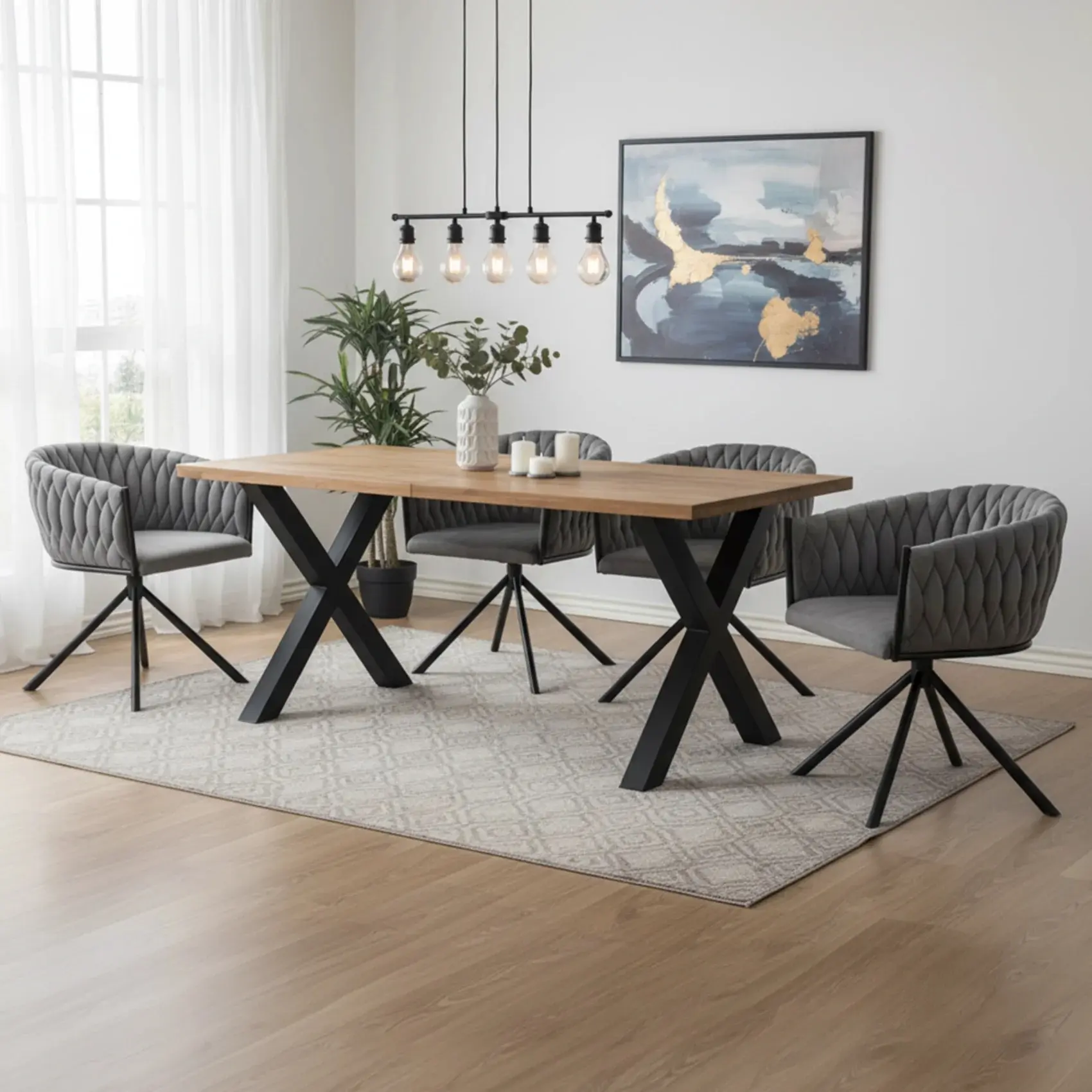 Стул Tempo Kondela Zala (Grey/Black) - 2