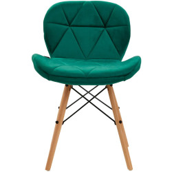 Scaun 4Rico QS-186 147838 Velvet (Green/Beech) Thumb