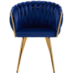Стул 4Rico QS-GW06G 148116 Velvet (Dark Blue/Gold) Thumb
