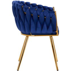 Стул 4Rico QS-GW06G 148116 Velvet (Dark Blue/Gold) Thumb