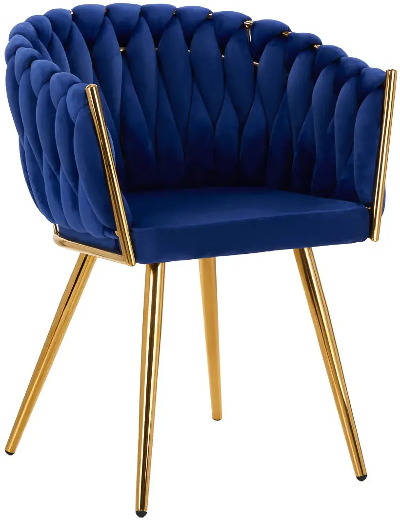 Стул 4Rico QS-GW06G 148116 Velvet (Dark Blue/Gold)