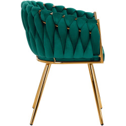 Scaun 4Rico QS-GW06G 148118 Velvet (Green/Gold) Thumb