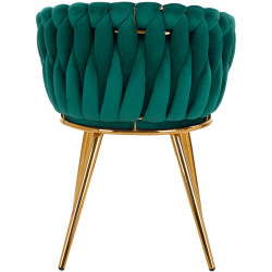 Scaun 4Rico QS-GW06G 148118 Velvet (Green/Gold) Thumb