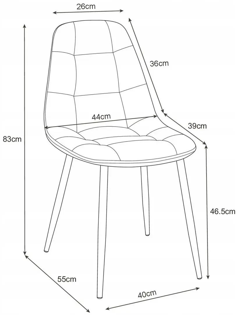 Scaun Akord SJ.1 (Black)