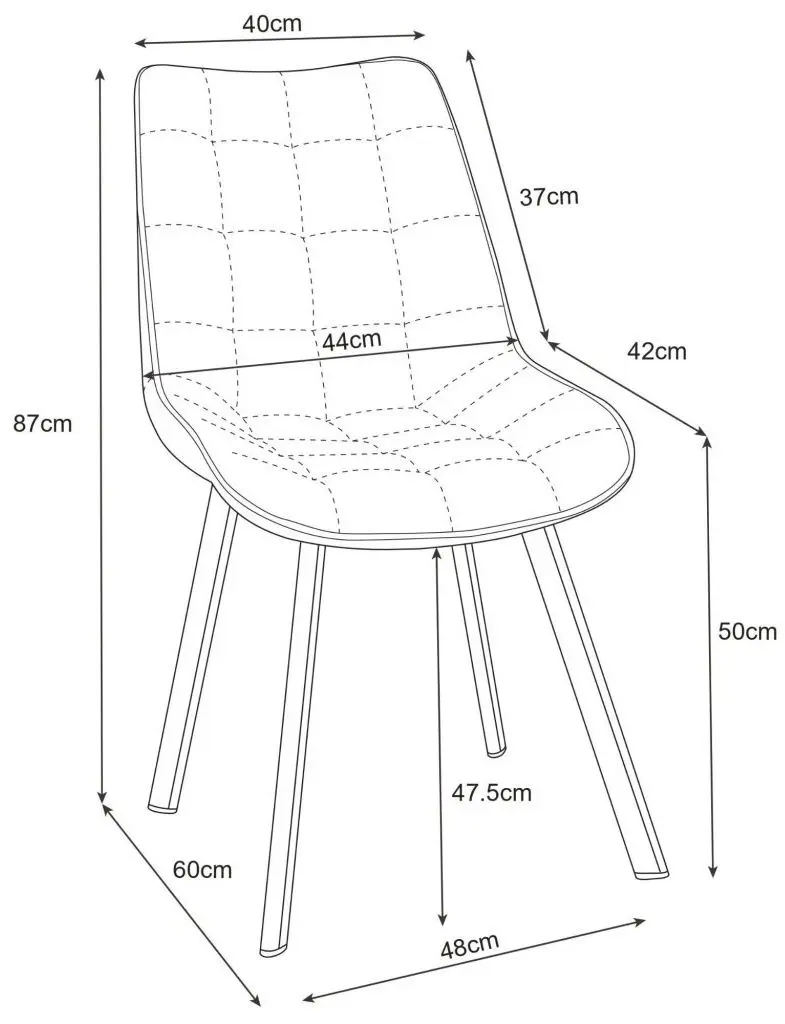 Scaun Akord SJ.28 (Black/Pink)