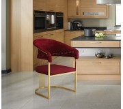 Scaun Casa Moora IDRSC4 (Burgundy/Gold)