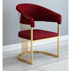 Scaun Casa Moora IDRSC4 (Burgundy/Gold) Thumb