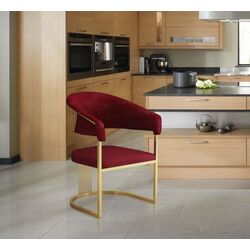 Scaun Casa Moora IDRSC4 (Burgundy/Gold)