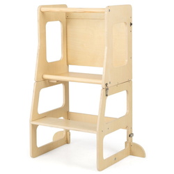 Tabureta-scara pentru copii 3in1 Costway HY10230NA (Natural) Thumb