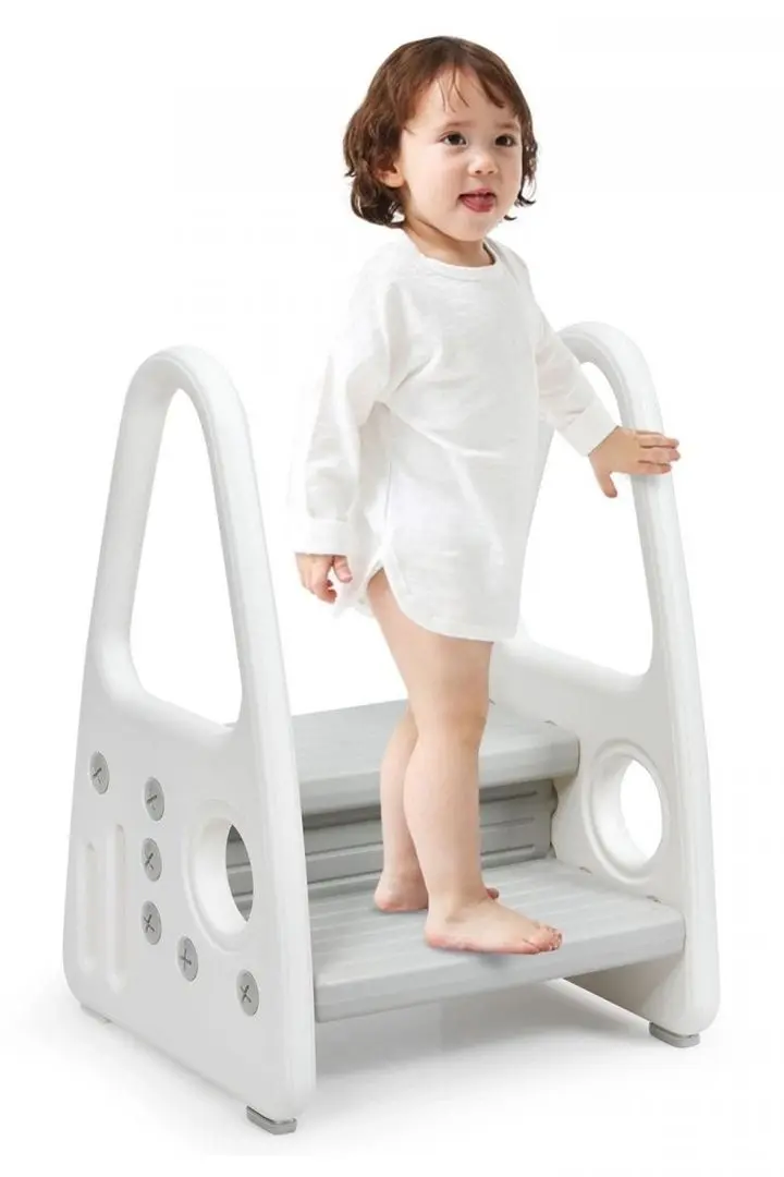 Tabureta-scară pentru copii Costway BB5640GR (Gray)