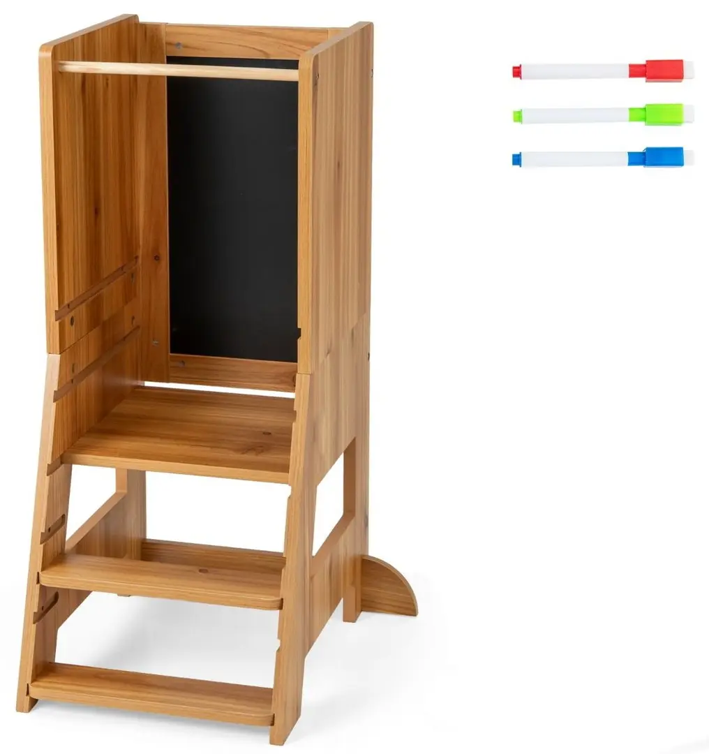 Детский табурет-стремянка Costway HY10196NA (Natural)