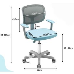 Кресло детское Costway HY10252BL (Blue) Thumb