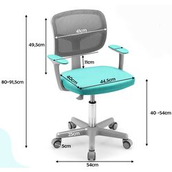 Fotoliu pentru copii Costway HY10252LV (Turquoise) Thumb