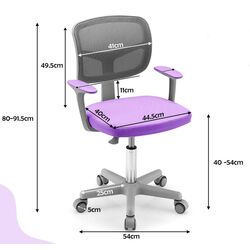 Fotoliu pentru copii Costway HY10252VT (Purple) Thumb