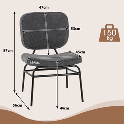 Scaun Costway HV10607GR (Grey) Thumb