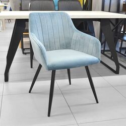 Стул DP Iris DC-1936 (Light Blue/Black) Thumb