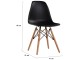 Scaun DP Eames A-37 (Natural/Black)