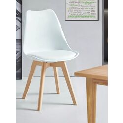 Стул DP Jerry 48x82 (Natural/White-Grey)