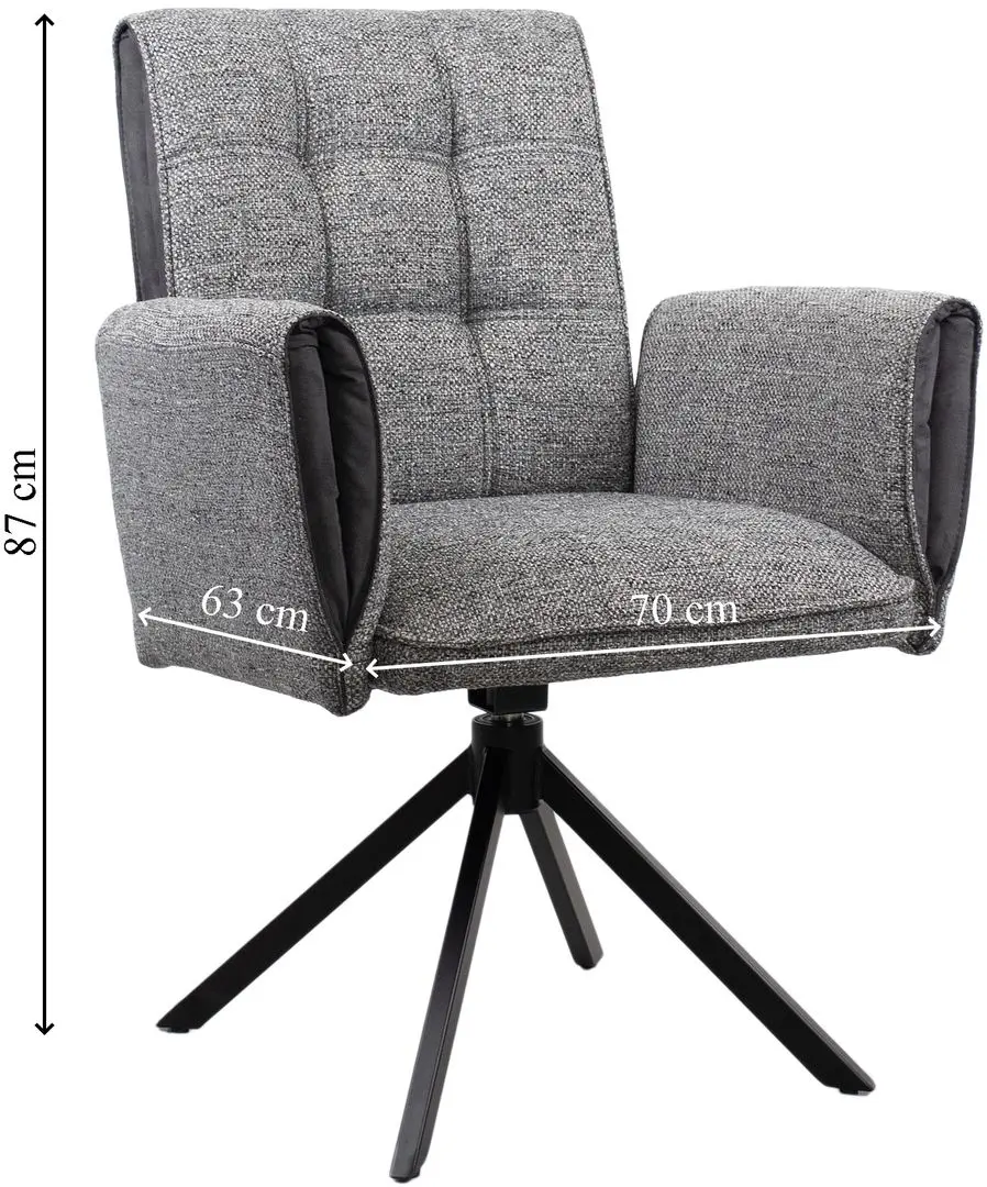 Стул DP Junior (Grey/Black) - 3