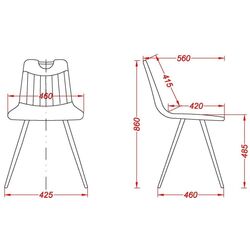 Scaun Fabrik Home Kip (Grey) Thumb