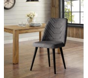 Scaun Fabrik Home Necoline Dallas DS-527 D-12 (Dark Grey/Black)