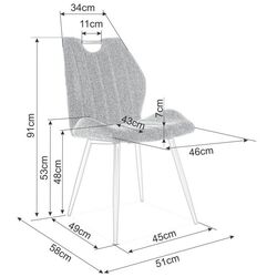 Scaun Signal Arco Velvet (Green/Black) Thumb