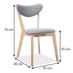 Scaun Signal Brando (Gray/Oak) Thumb