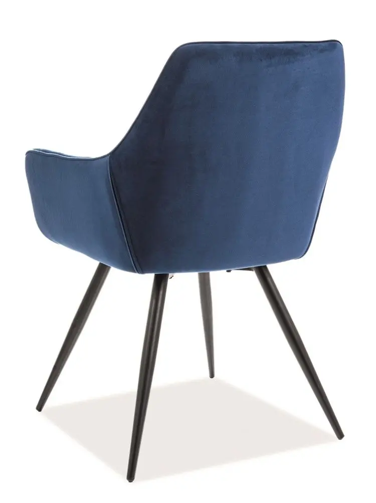 Scaun Signal Cherry Velvet (Navy Blue/Black)