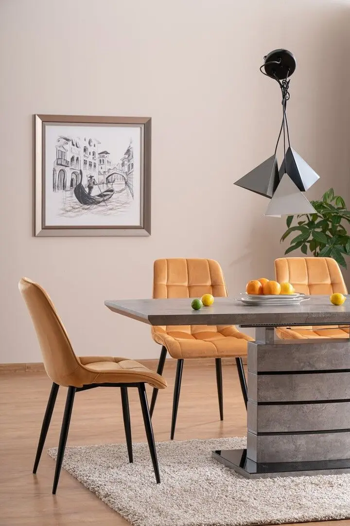 Стул Signal Chic Velvet (Curry/Black)