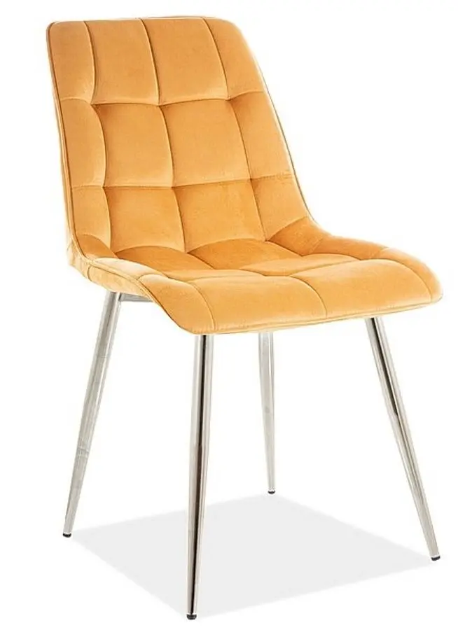 Scaun Signal Chic Velvet (Curry/Chrome)
