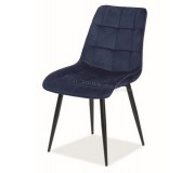 Scaun Signal Chic Velvet (Navy Blue/Black)